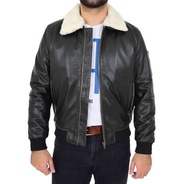 Handcrafted Vintage Leather Bomber Jacket