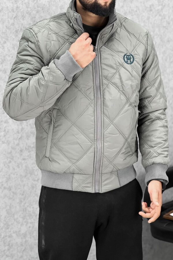 Warm Diamond Stitch Puffer Jacket For Mens