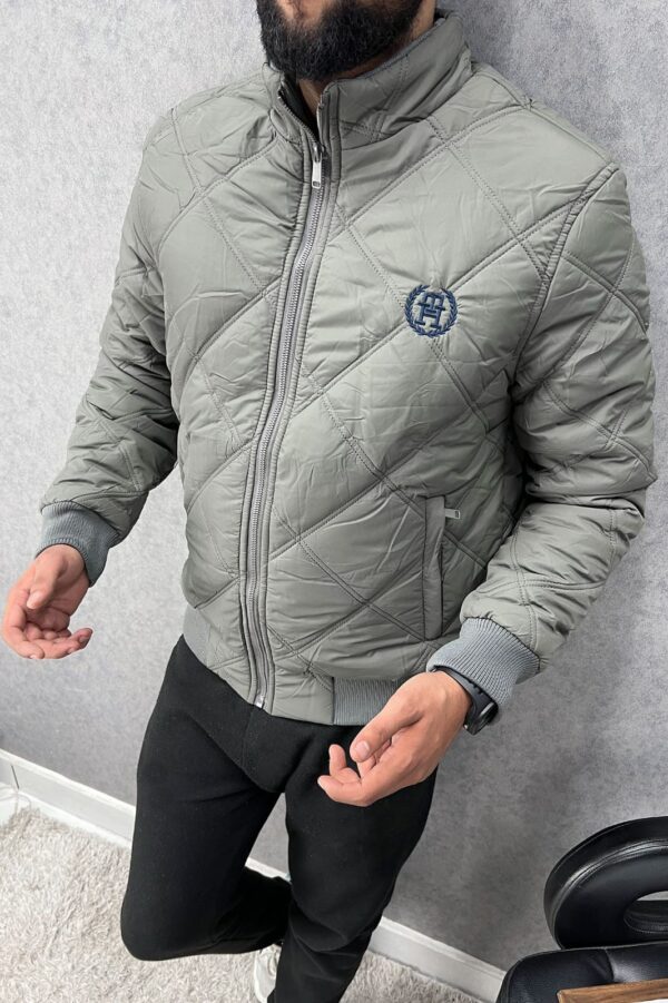 Warm Diamond Stitch Puffer Jacket For Mens - Image 2